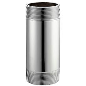 Chrome Plated Brass Schedule 40 Nipple 1/8 X 3 Npt Male 3002-300 - Pkg Qty 25