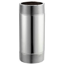 Chrome Plated Brass Schedule 40 Nipple 1/8 X 5 Npt Male 3002-500 - Pkg Qty 25