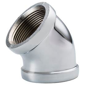 Chrome Plated Brass Pipe Fitting 3/4 45 Degree Elbow Npt Female C102-12 - Pkg Qty 25