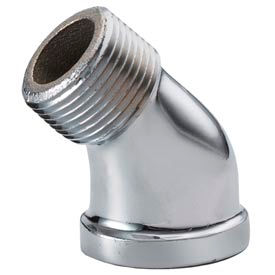 Chrome Plated Brass Pipe Fitting 1-1/4 45 Degree Street Elbow Npt Male X Female C103A-20 - Pkg Qty 10