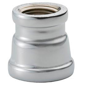 Chrome Plated Brass Pipe Fitting 2 X 1-1/2 Reducing Coupling Npt Female C112-3224 - Pkg Qty 5