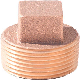 1-1/4 In. Lead Free Brass Plug - MNPT - 125 PSI - Import XNL117-20 - Pkg Qty 25