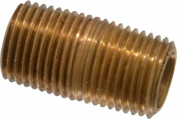 Brass Pipe Nipple: Threaded on Both Ends, 3/4