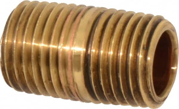 Brass Pipe Nipple: Threaded on Both Ends, 7/8