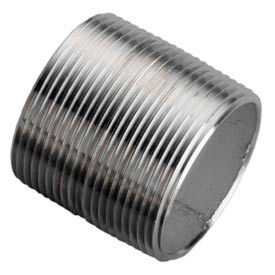 Ss 316/316l Schedule 40 Welded Pipe Nipple 1/2xclose Npt Male 6008-001 - Pkg Qty 75