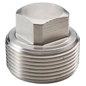 Ss 316 Barstock Square Head Plug 3/8