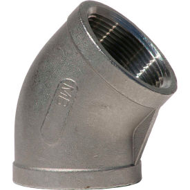 1/2 In. 304 Stainless Steel 45 Degree Elbow - FNPT - Class 150 - 300 PSI - Import K402-08