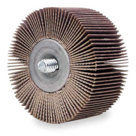 Flap Wheel, 2 in Dia, 1/2 in W, P180 Grit MPN:08834133004