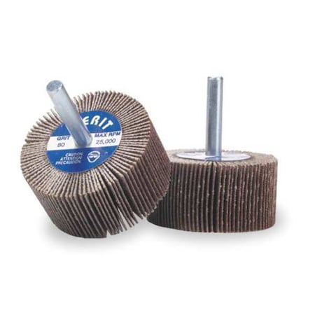 Flap Wheel, 3/8 in Dia, 3/8 in W, P180 Grit MPN:08834137473
