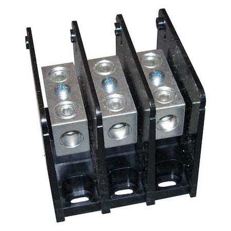 Power Distribution Block, Open, 3 Pole, 175 A Copper, 1, 000 V AC/DC, Screw MPN:MPDB63153