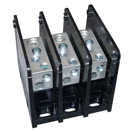 Power Distribution Block, Open, 3 Pole, 175 A Copper, 1, 000 V AC/DC, Screw MPN:MPDB63193