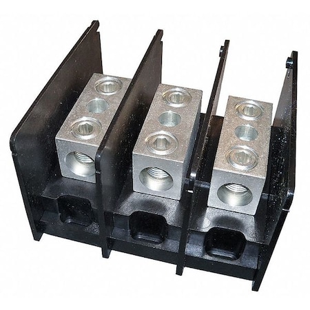 Power Distribution Block, Open, 3 Pole, 310 A Copper, 1, 000 V AC/DC, Screw MPN:MPDB67003