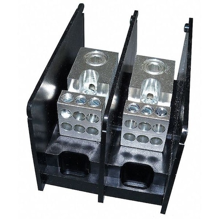 Power Distribution Block, Open, 2 Pole, 310 A Copper, 1, 000 V AC/DC, Screw MPN:MPDB67662