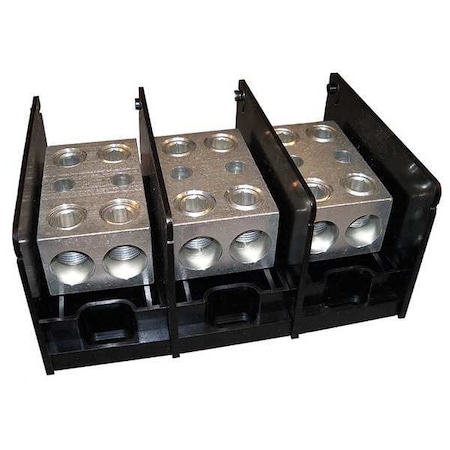 Power Distribution Block, Open, 3 Pole, 760 A Copper, 1, 000 V AC/DC, Screw MPN:MPDB69093