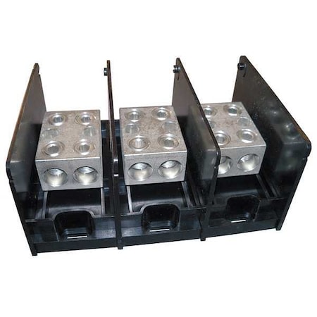Power Distribution Block, Open, 3 Pole, 620 A Copper, 1, 000 V AC/DC, Screw MPN:MPDB69123