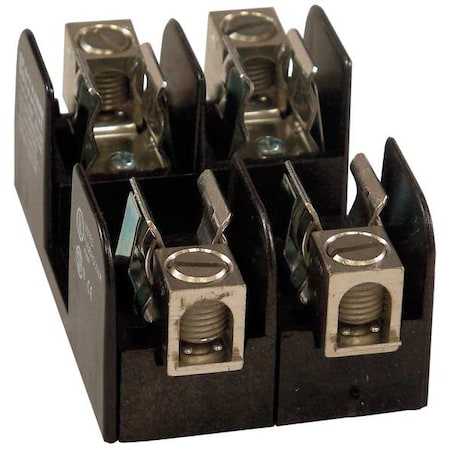 Open Fuse Block, 0 to 30A Amp Range, 250V AC/DC Volt Rating, 2 Poles, Box Lug MPN:20307