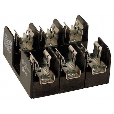 Open Fuse Block, H; K5 UL Class, 250V AC/DC Volt Rating, 3 Poles, Screw MPN:20313