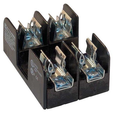 Open Fuse Block, 0 to 30A Amp Range, 250V AC/DC Volt Rating, 2 Poles, Pressure Plate MPN:20327