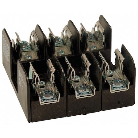 Open Fuse Block, H; K5 UL Class, 250V AC/DC Volt Rating, 3 Poles, Pressure Plate MPN:20328