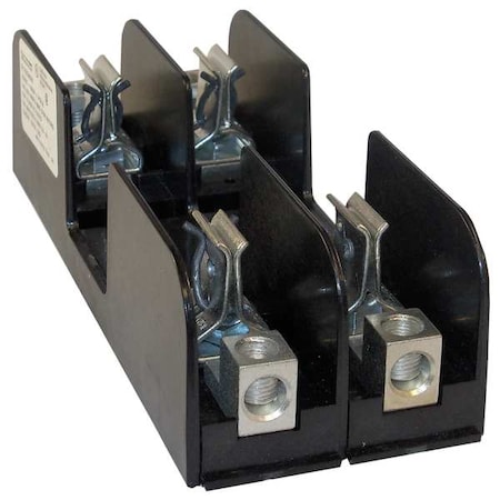Open Fuse Block, 61 to 100A Amp Range, 250V AC/DC Volt Rating, 2 Poles, Box Lug MPN:21037
