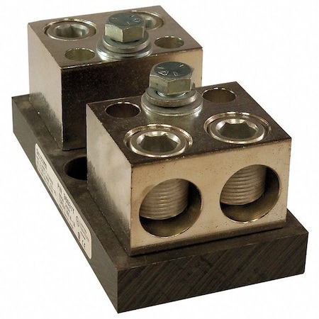 Open Fuse Block, 401 to 600A Amp Range, 300V AC/DC Volt Rating, 1 Poles, Box Lug MPN:36031T