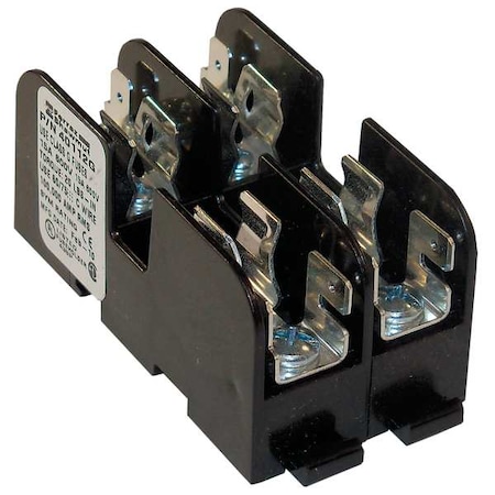 Open Fuse Block, G UL Class, 600V AC/DC Volt Rating, 2 Poles, Screw with Quick Connect MPN:40112G
