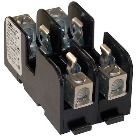 Open Fuse Block, 0 to 30A Amp Range, 600V AC/DC Volt Rating, 2 Poles, Box Lug MPN:60307T