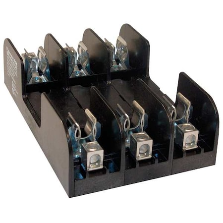 Open Fuse Block, 0 to 30A Amp Range, 600V AC/DC Volt Rating, 3 Poles, Box Lug MPN:60308R