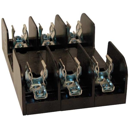 Open Fuse Block, R UL Class, 600V AC/DC Volt Rating, 3 Poles, Pressure Plate MPN:60328R