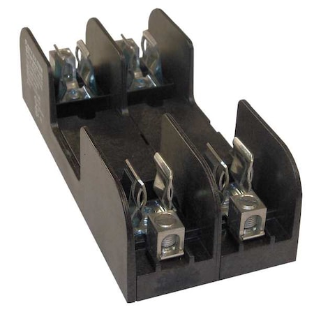 Open Fuse Block, 0 to 30A Amp Range, 600V AC/DC Volt Rating, 2 Poles, Box Lug MPN:60357