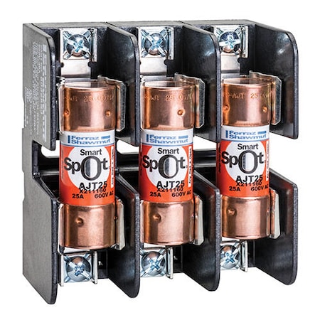 Fuse Holder, 3 Poles, 600V AC/DC Volt Rating MPN:60358SJ