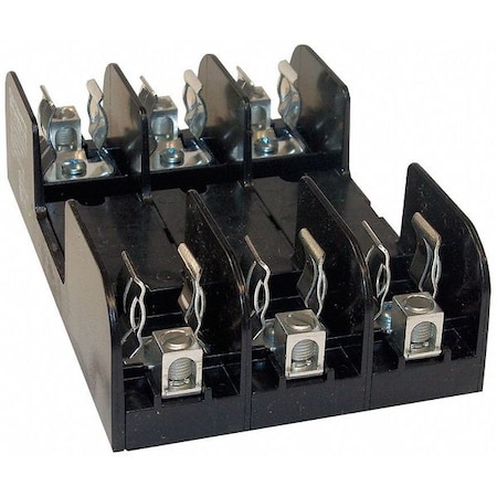 Open Fuse Block, H; K5 UL Class, 600V AC/DC Volt Rating, 3 Poles, Box Lug MPN:60603