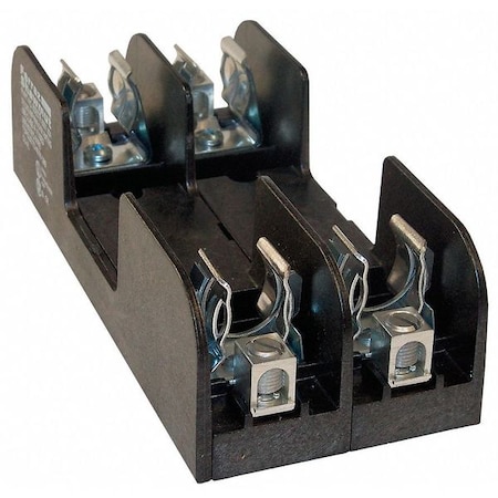 Open Fuse Block, R UL Class, 600V AC/DC Volt Rating, 2 Poles, Box Lug MPN:60607R