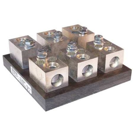 Open Fuse Block, T UL Class, 600V AC/DC Volt Rating, 2 Poles, Box Lug MPN:61032T