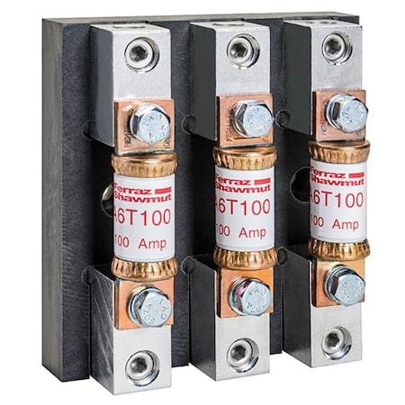 Open Fuse Block, T UL Class, 3 Poles, 600V AC/DC Volt Rating MPN:61053T