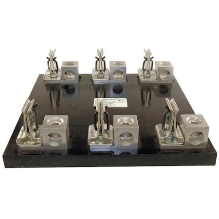 Open Fuse Block, H; K5 UL Class, 600V AC/DC Volt Rating, 3 Poles, Box Lug MPN:62003