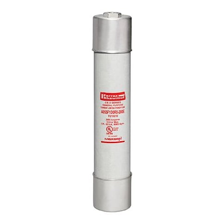 Medium-Voltage Fuse, A055 Series, 200A, E-Rated, 5500V AC, Cylindrical MPN:A055F1D0R0-200E