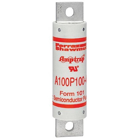 Semiconductor Fuse, A100P Series, 100A, Fast-Acting, 1000V AC, Bolt-On MPN:A100P100-4