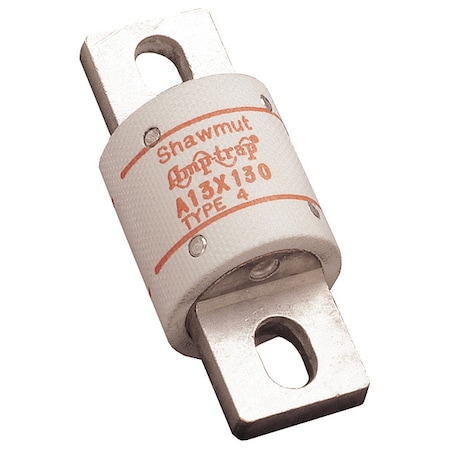 Semiconductor Fuse, A13X Series, 130A, Fast-Acting, 130V AC, Bolt-On MPN:A13X130-4