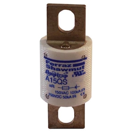 Semiconductor Fuse, 150A, Fast-Acting, 150V AC, Bolt-On MPN:A15QS150-4