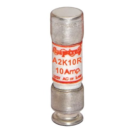 UL Class Fuse, RK1 Class, A2K-R Series, Fast-Acting, 10A, 250V AC MPN:A2K10R