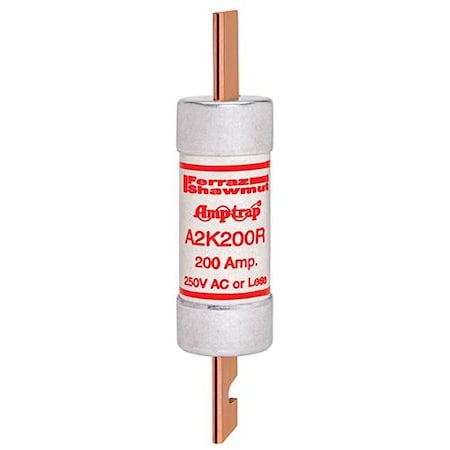 UL Class Fuse, RK1 Class, A2K-R Series, Fast-Acting, 200A, 250V AC MPN:A2K200R