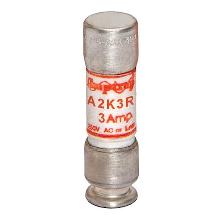 UL Class Fuse, RK1 Class, A2K-R Series, Fast-Acting, 3A, 250V AC MPN:A2K3R
