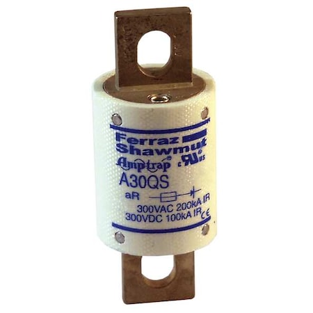 Semiconductor Fuse, 100A, Fast-Acting, 300V AC, Bolt-On MPN:A30QS100-4