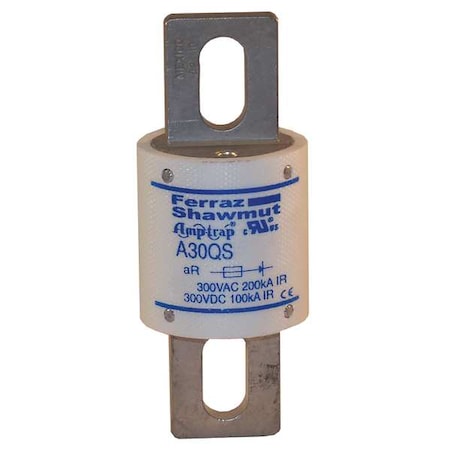 Semiconductor Fuse, 400A, Fast-Acting, 300V AC, Bolt-On MPN:A30QS400-4