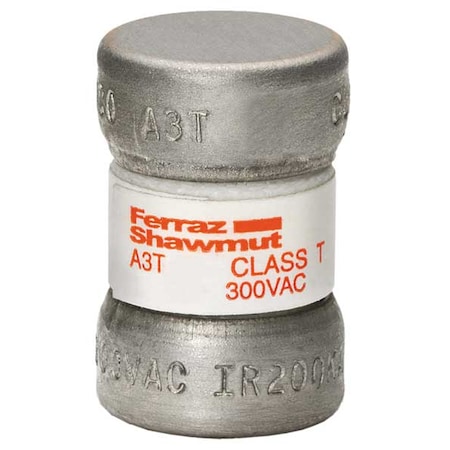 UL Class Fuse, T Class, Very Fast-Acting, 35A, 300V AC, Non-Indicating MPN:A3T35