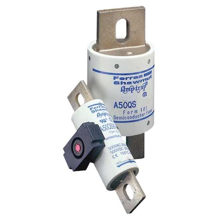 Semiconductor Fuse, 450A, Fast-Acting, 500V AC, Bolt-On MPN:A50QS450-4