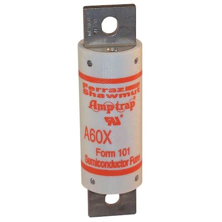 Semiconductor Fuse, 200A, Fast-Acting, 600V AC, Bolt-On MPN:A60X200-4