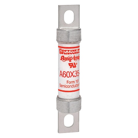 Semiconductor Fuse, A60X Series, 35A, Fast-Acting, 600V AC, Bolt-On MPN:A60X35-4