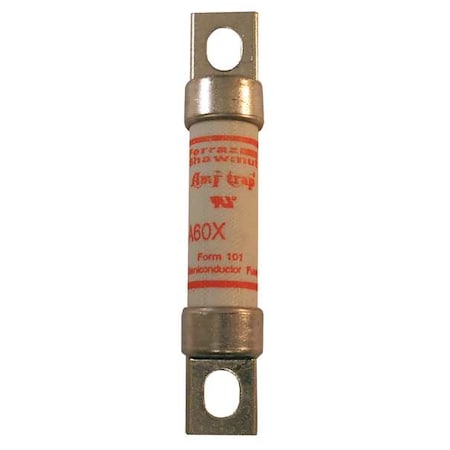 Semiconductor Fuse, 60A, Fast-Acting, 600V AC, Bolt-On MPN:A60X60-4